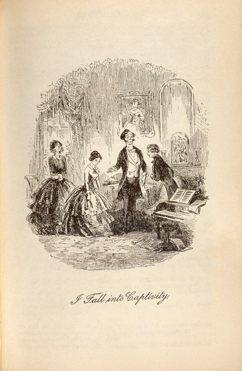 „Wpadam w niewolę” z „Dawida Copperfielda” Charlesa Dickensa (1812-70) autorstwa Hablot Knight Browne