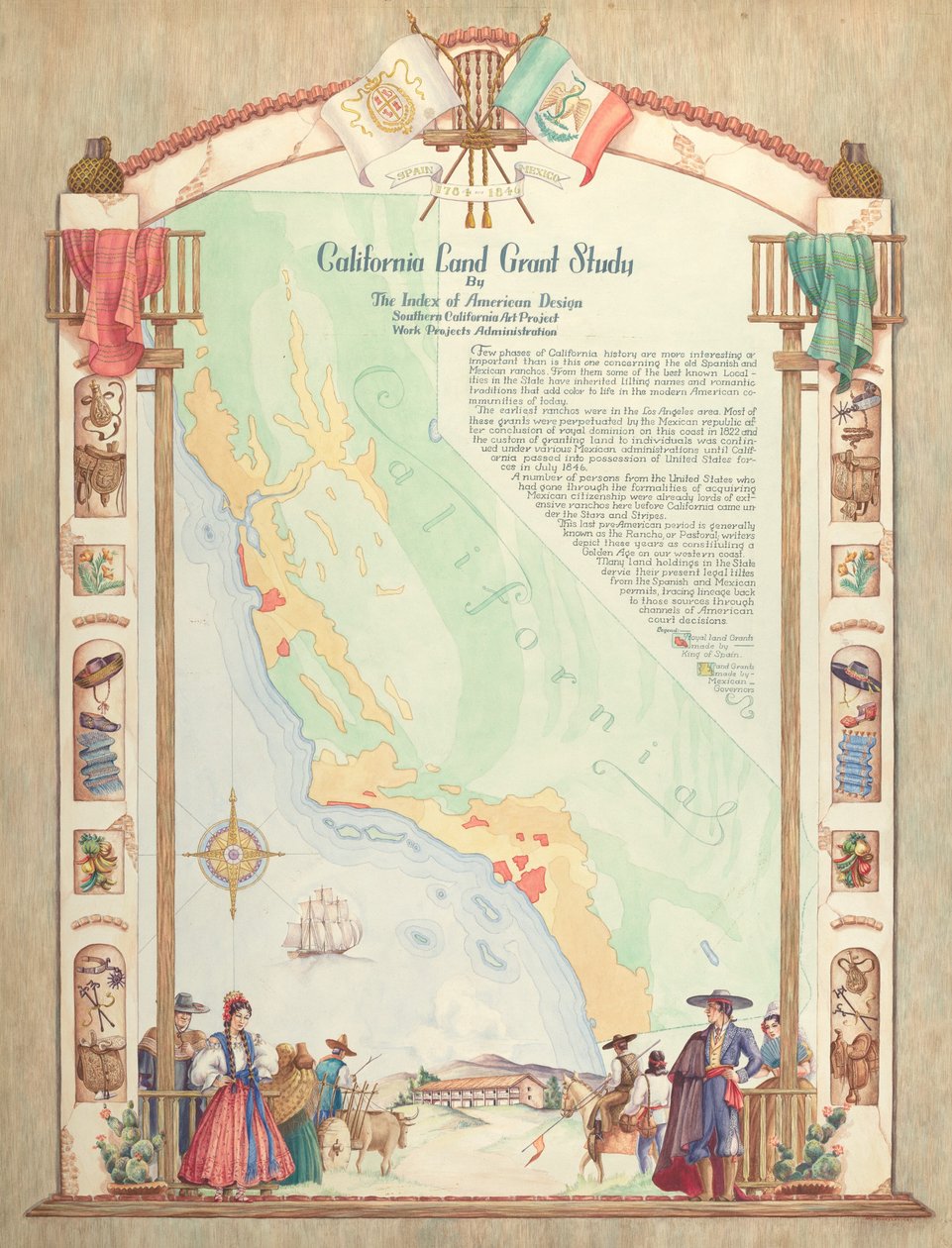 Mapa: California Land Grant Study autorstwa Hal Blakeley