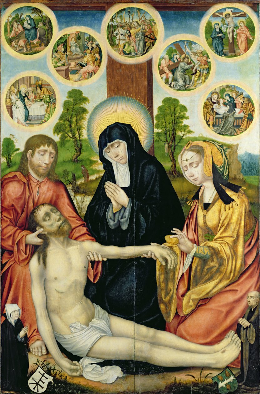 Lamentacja nad zmarłym Chrystusem, ok. 1520 (zob. 150819 i 150820) autorstwa Hamburg Master