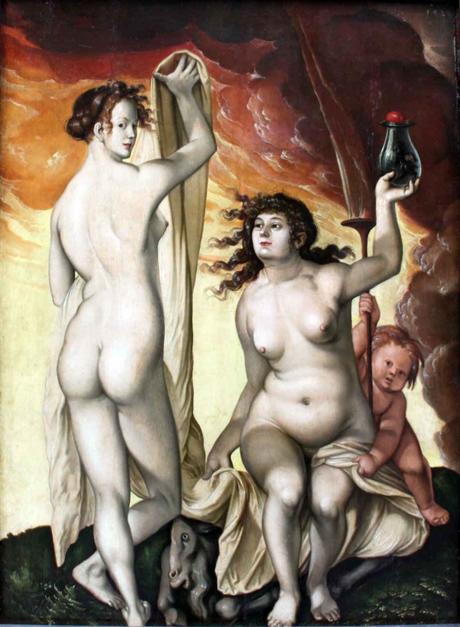 Dwie czarownice autorstwa Hans Baldung Grien