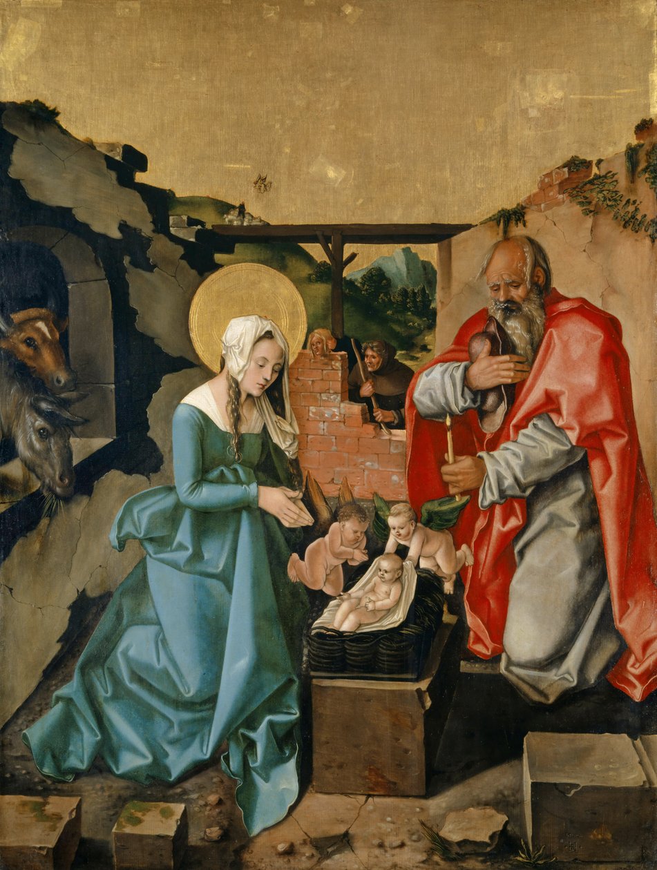 Narodzenia, 1510 (tempera na desce) autorstwa Hans Baldung Grien