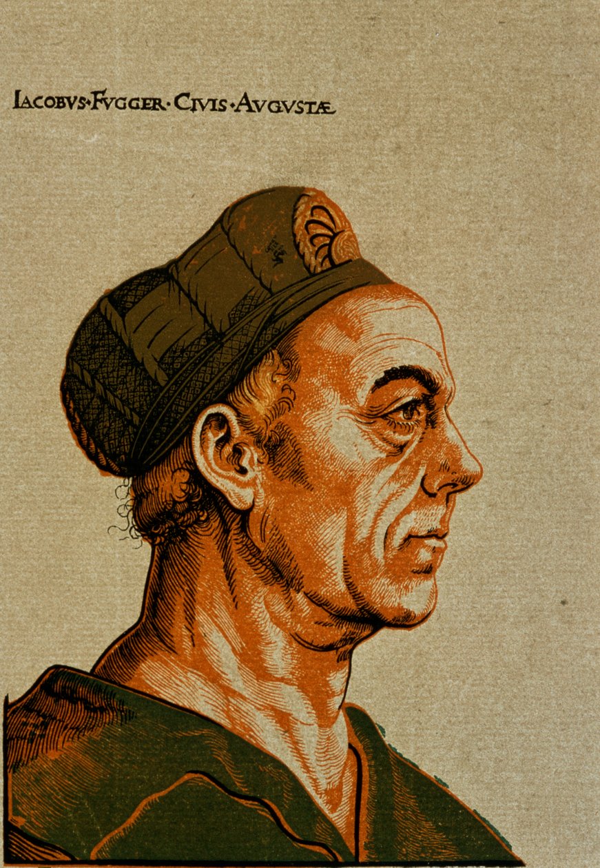 Jakob Fugger II, 151112 (drzewo światłocieniowe) autorstwa Hans Burgkmair