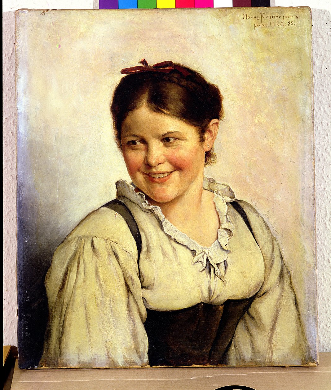 Wiejska dziewczyna, 1885 autorstwa Hans Fechner