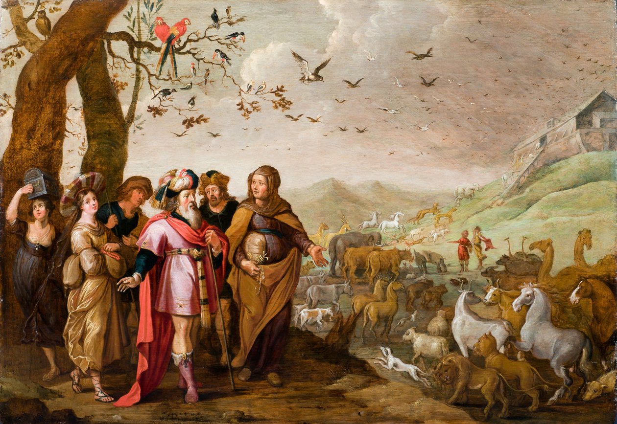 Noe wchodzący do arki autorstwa Hans III Jordaens