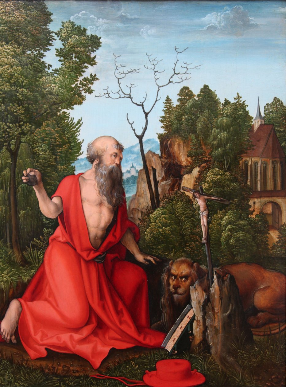 Święty Hieronim autorstwa Hans Leonhard Schäufelein
