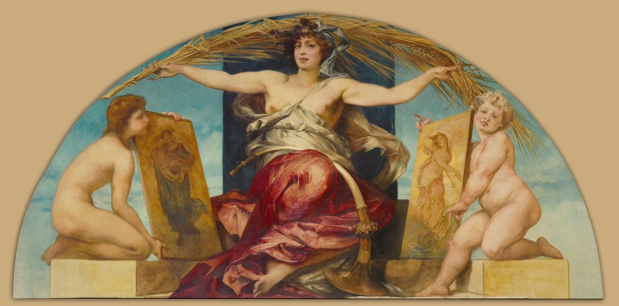 Alegoria malarstwa religijnego i profanum autorstwa Hans Makart