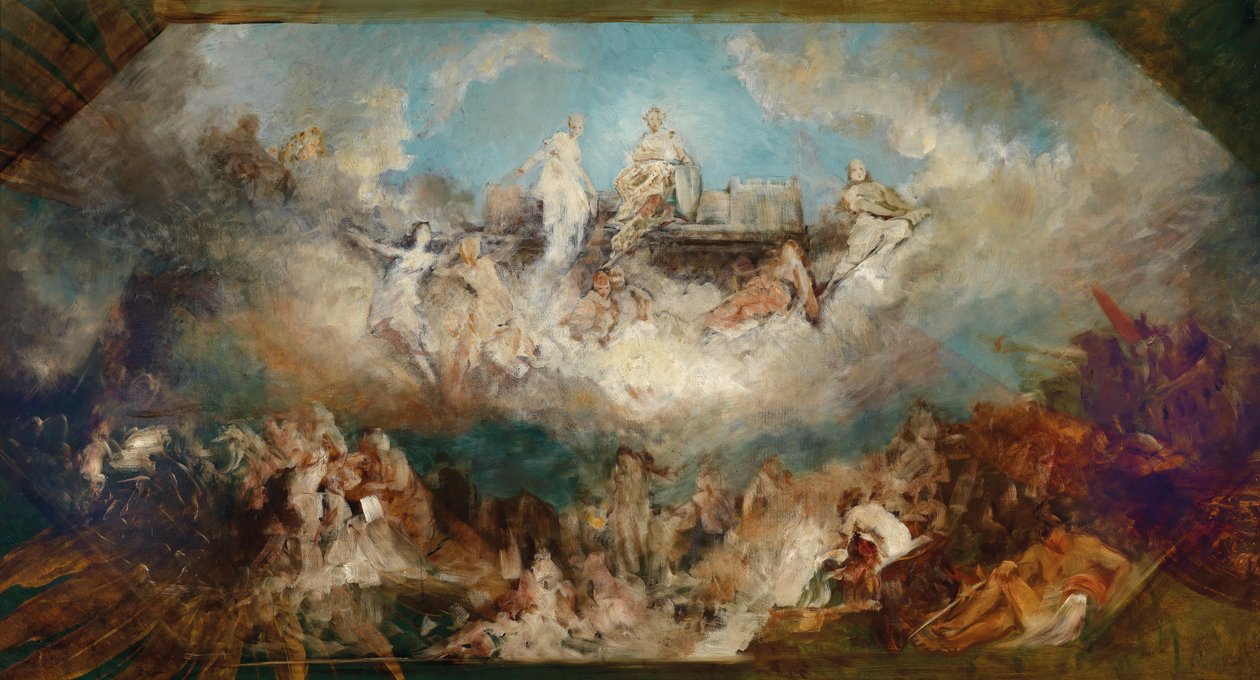 Zatonięcie sztolni Nibelungów w Renie autorstwa Hans Makart