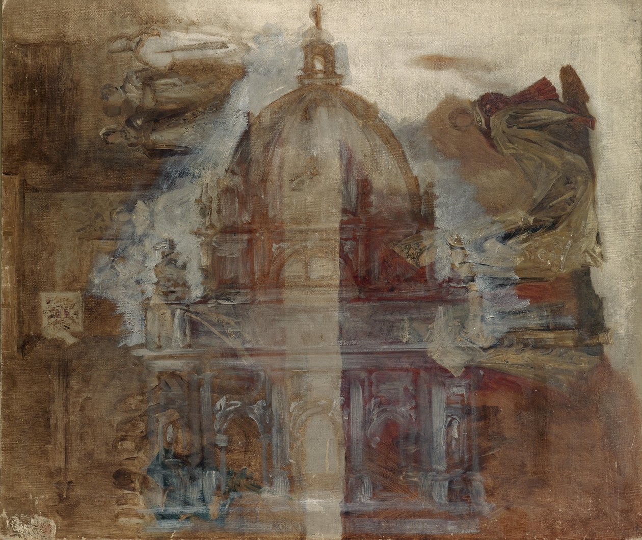 Szkic kopuły w renesansowych formach autorstwa Hans Makart