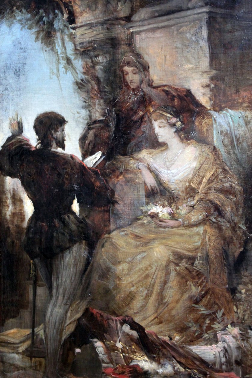 Tasso i Eleonore von Este autorstwa Hans Makart