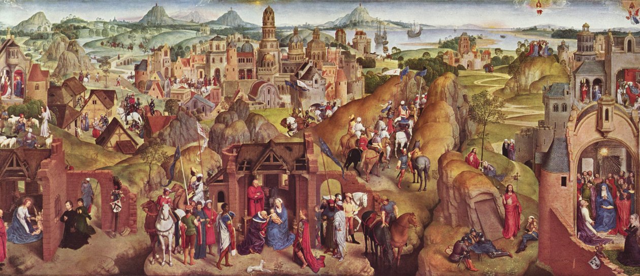 Siedem radości Maryi autorstwa Hans Memling