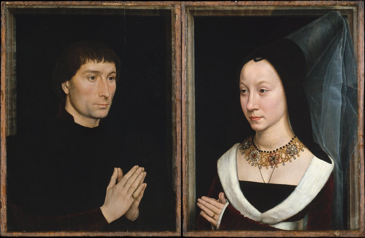 Tommaso di Folco i Maria Portinari, ok. 1470 autorstwa Hans Memling