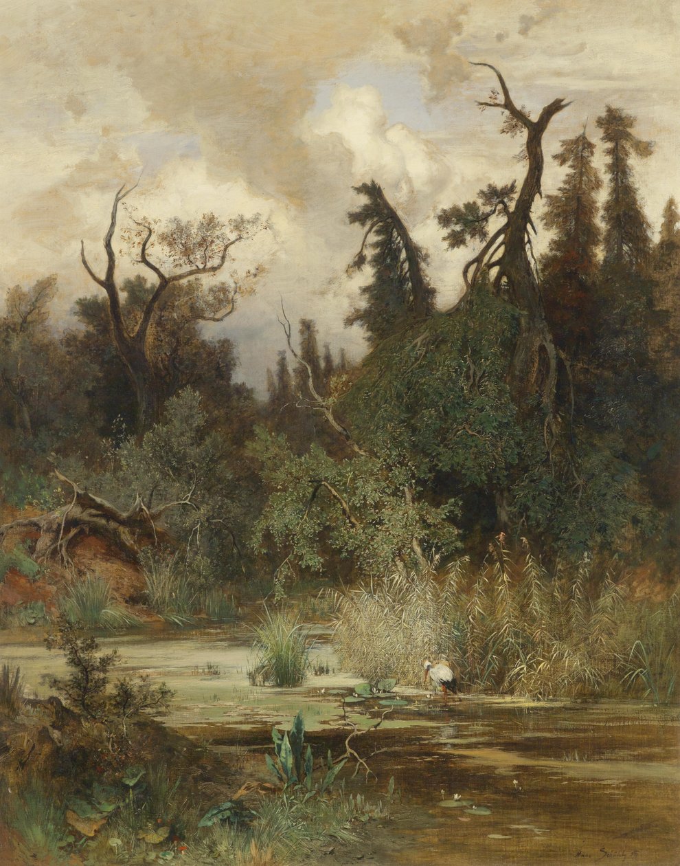 Lato w lesie łęgowym autorstwa Hans Schühly