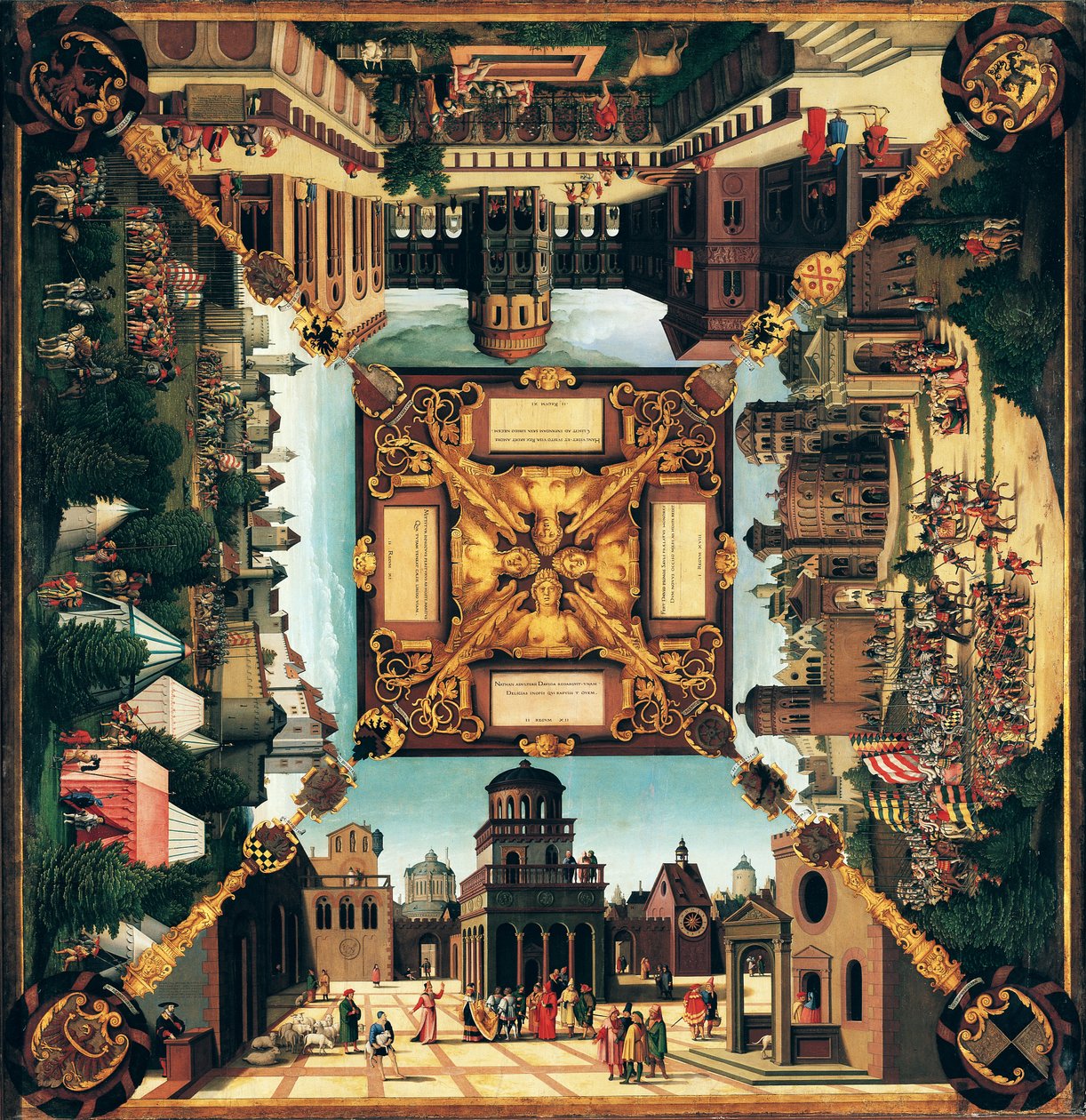 Historia Dawida, malowany blat, 1534 autorstwa Hans Sebald Beham