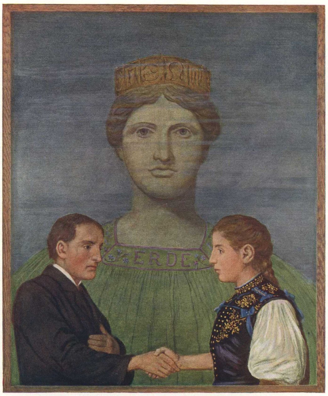 Erden Englisch: Ziemia autorstwa Hans Thoma