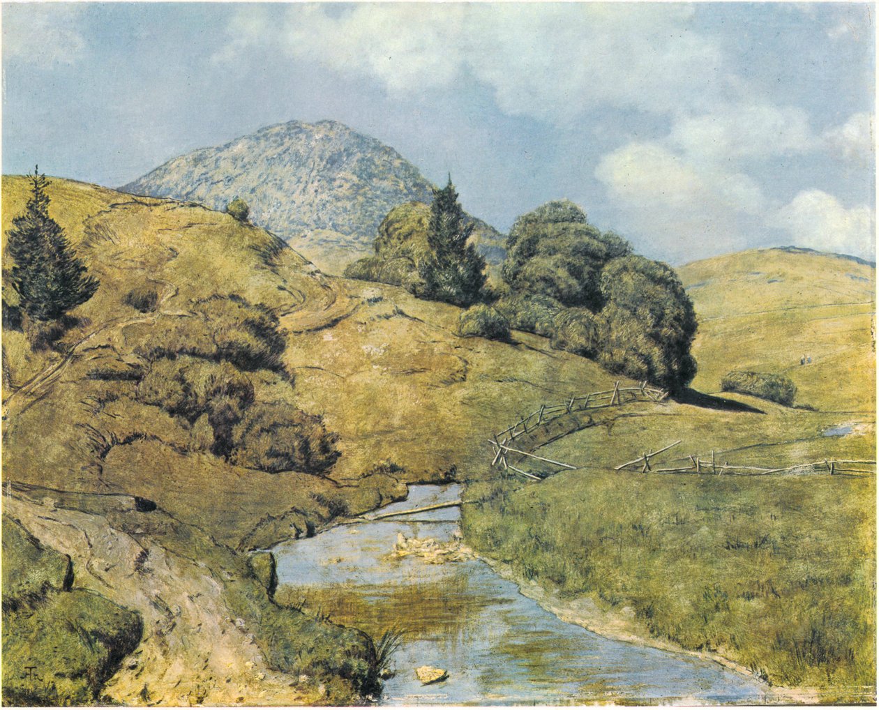 Blössling niedaleko Bernau autorstwa Hans Thoma