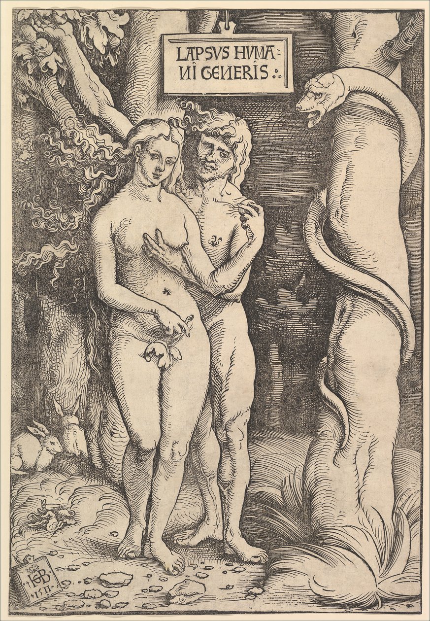 Adam i Ewa, 1511. autorstwa Hans Baldung