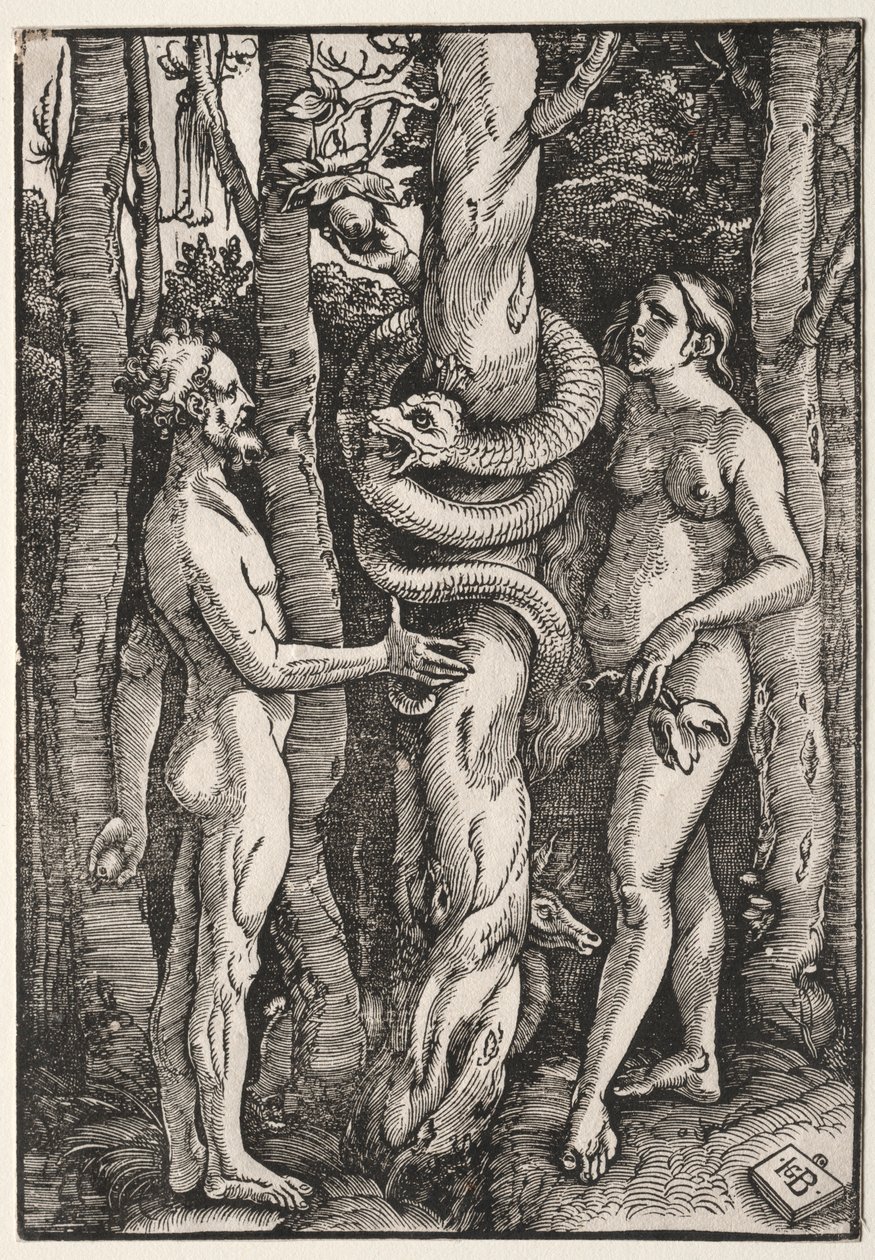 Adam i Ewa, ok. 1514. autorstwa Hans Baldung