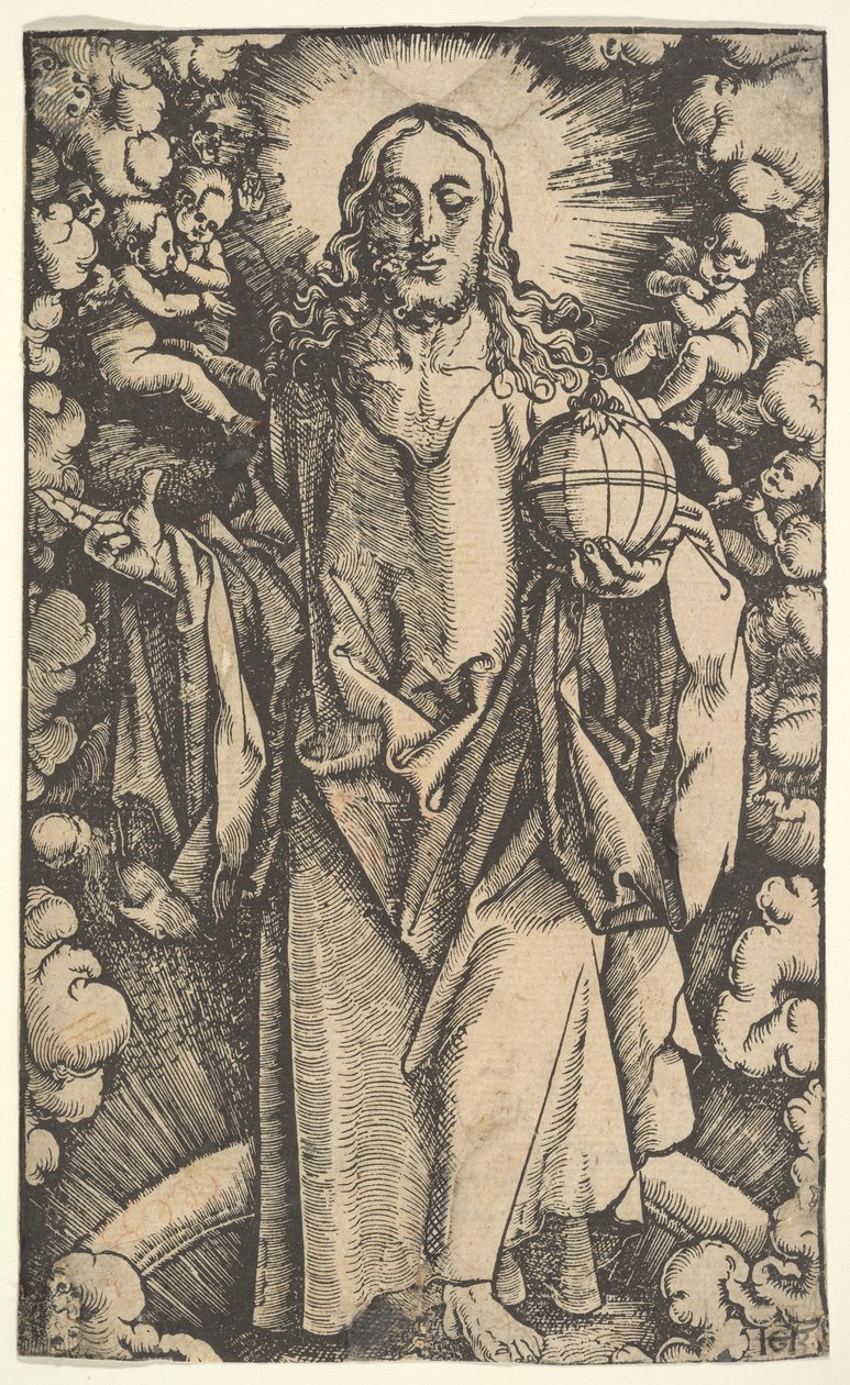Chrystus z Globusem, XV-XVI wiek. autorstwa Hans Baldung
