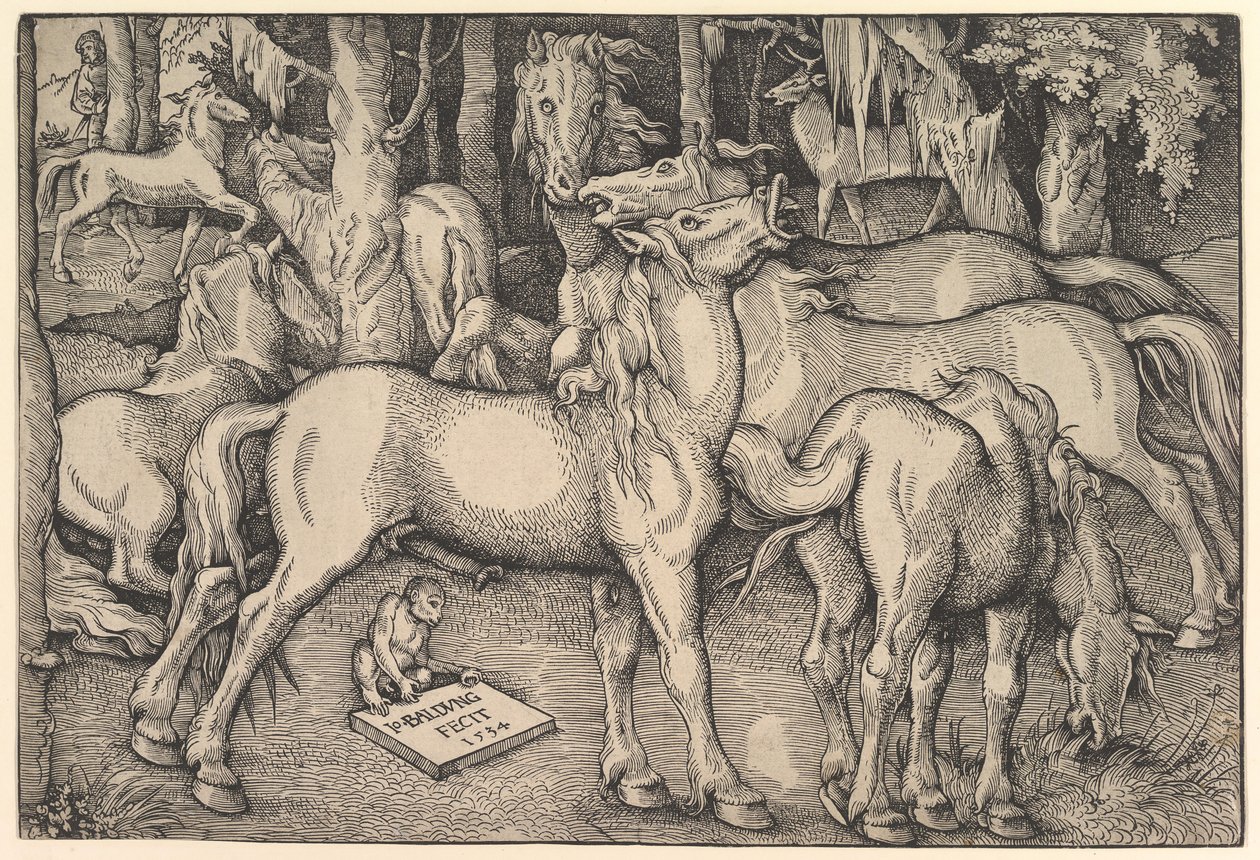 Grupa Siedmiu Koni, 1534. autorstwa Hans Baldung