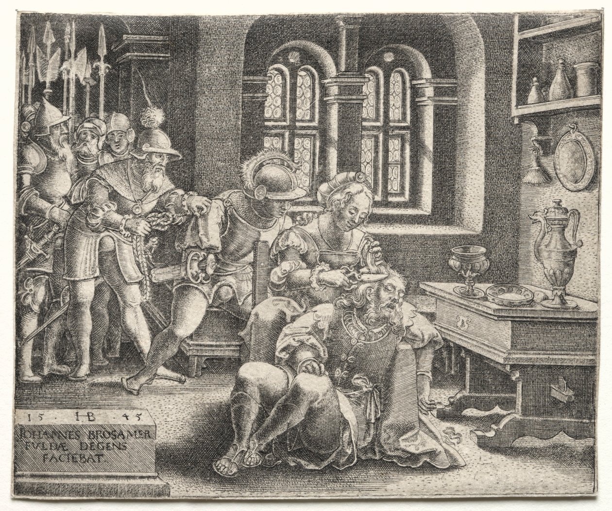 Samson i Dalila, 1545. autorstwa Hans Brosamer