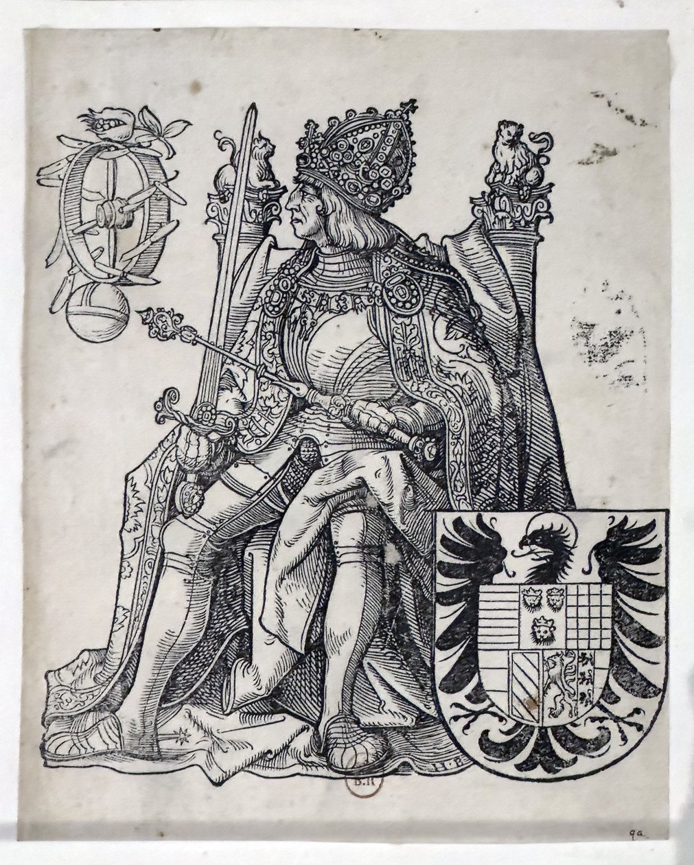 Cesarz Maksymilian, około 1509-1512 (ryc.) autorstwa Hans Burgkmair