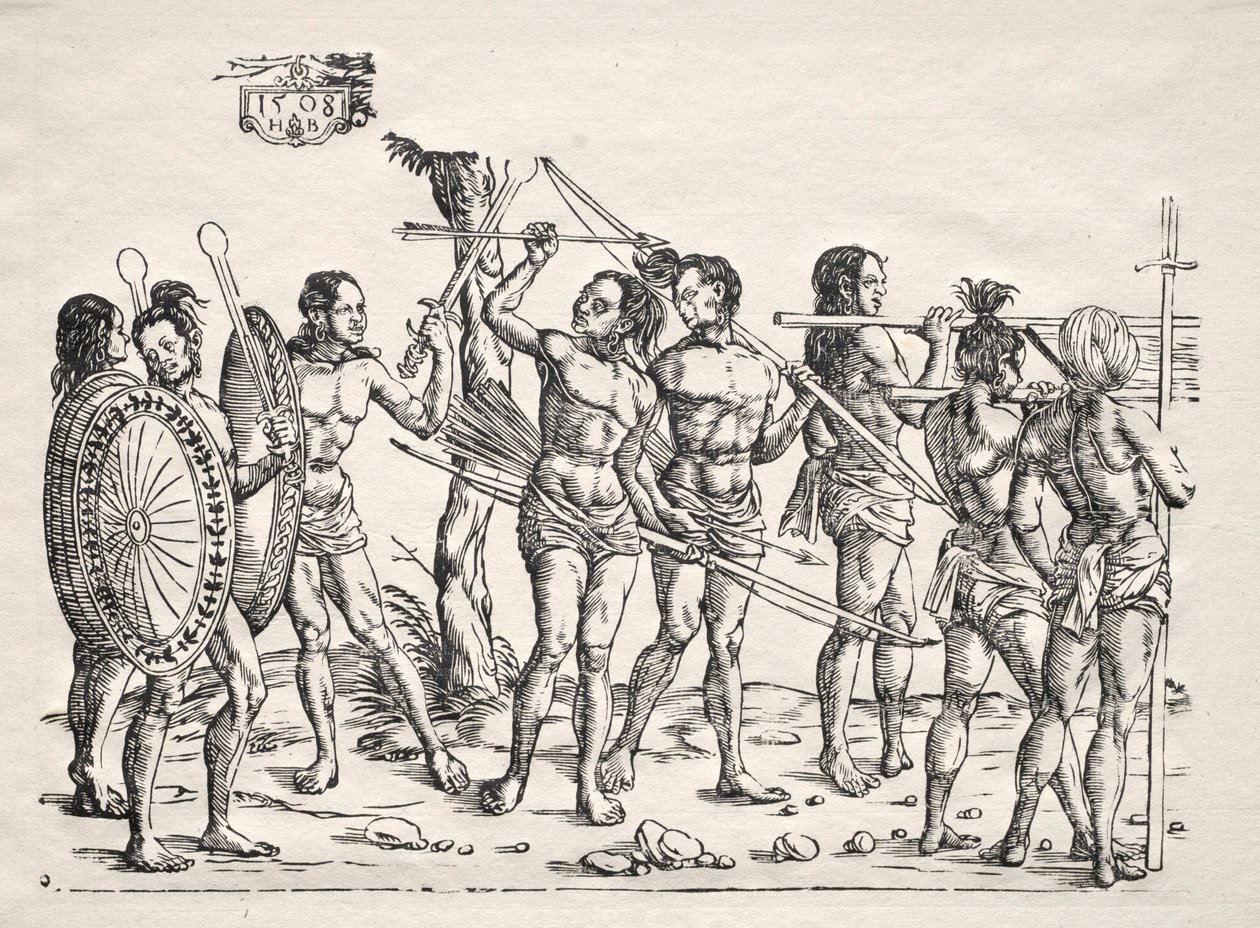 Król Cochin, 1508. autorstwa Hans Burgkmair