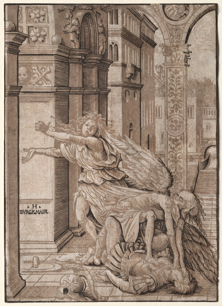 Kochankowie zaskoczeni śmiercią, 1510. autorstwa Hans Burgkmair