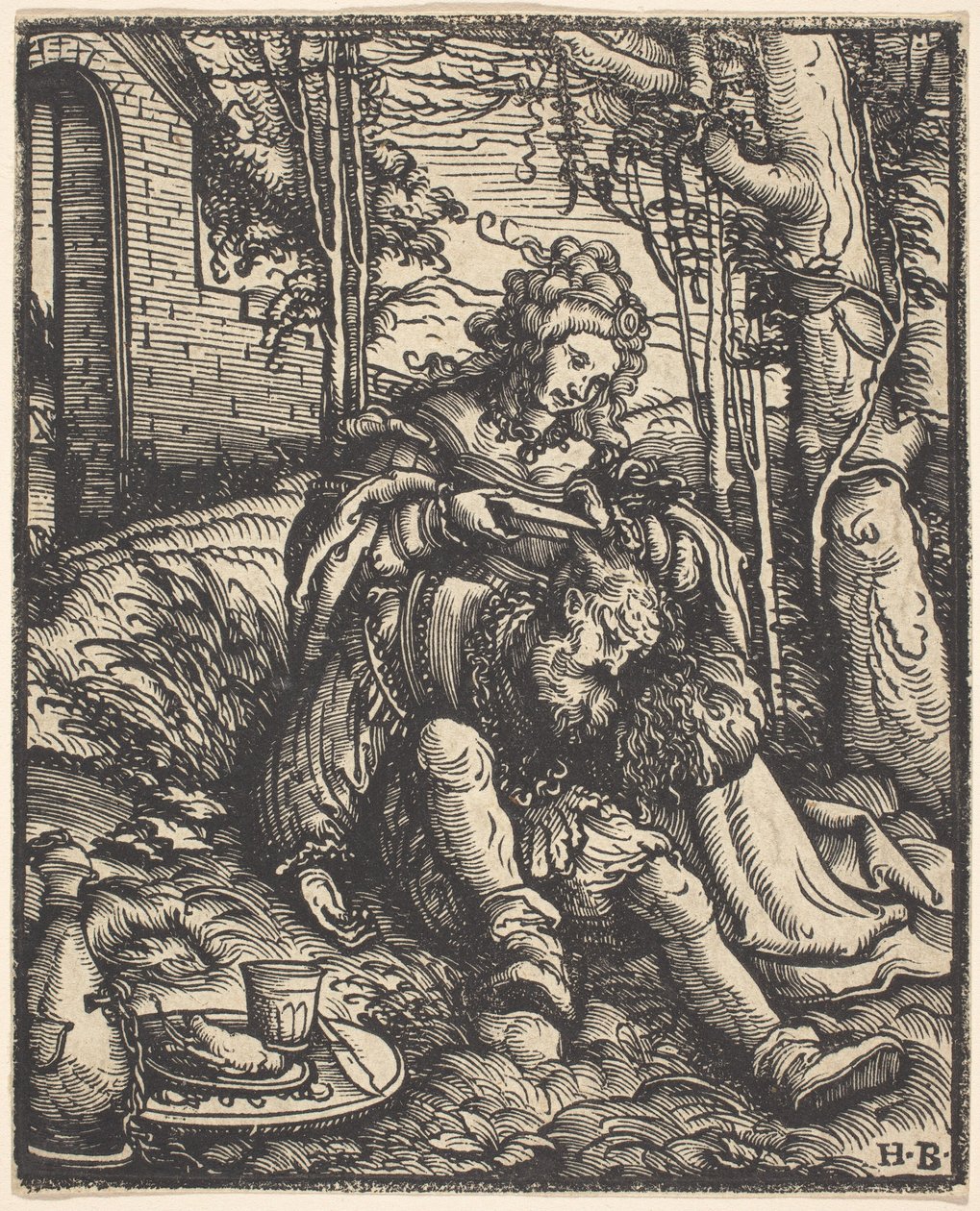 Samson i Dalila autorstwa Hans Burgkmair I