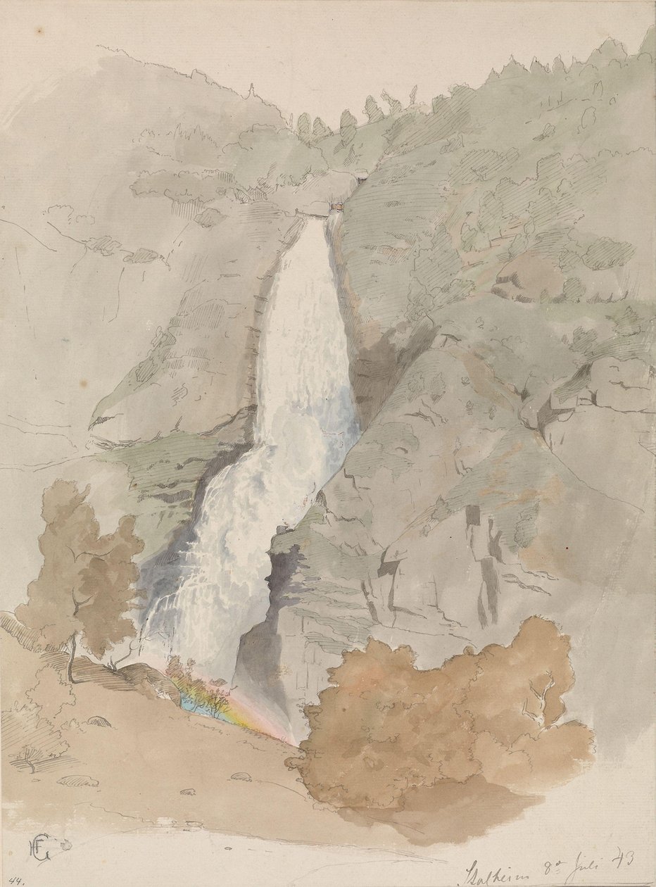 Sivlefoss, Stalheim autorstwa Hans Gude