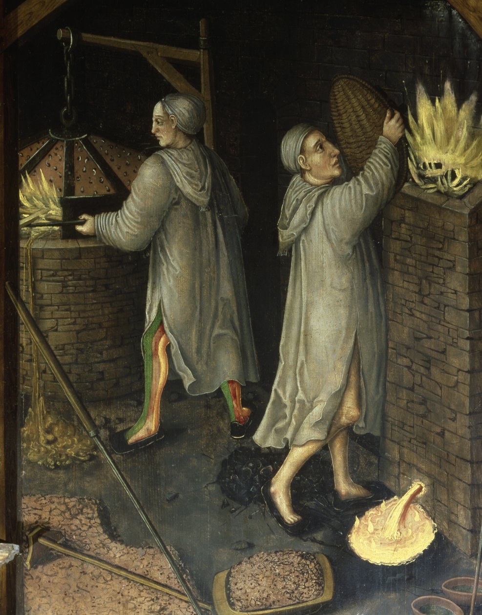 Уул уурхайн ландшафтаас дэлгэрэнгүй мэдээлэл, 1521 poli autorstwa Hans Hesse