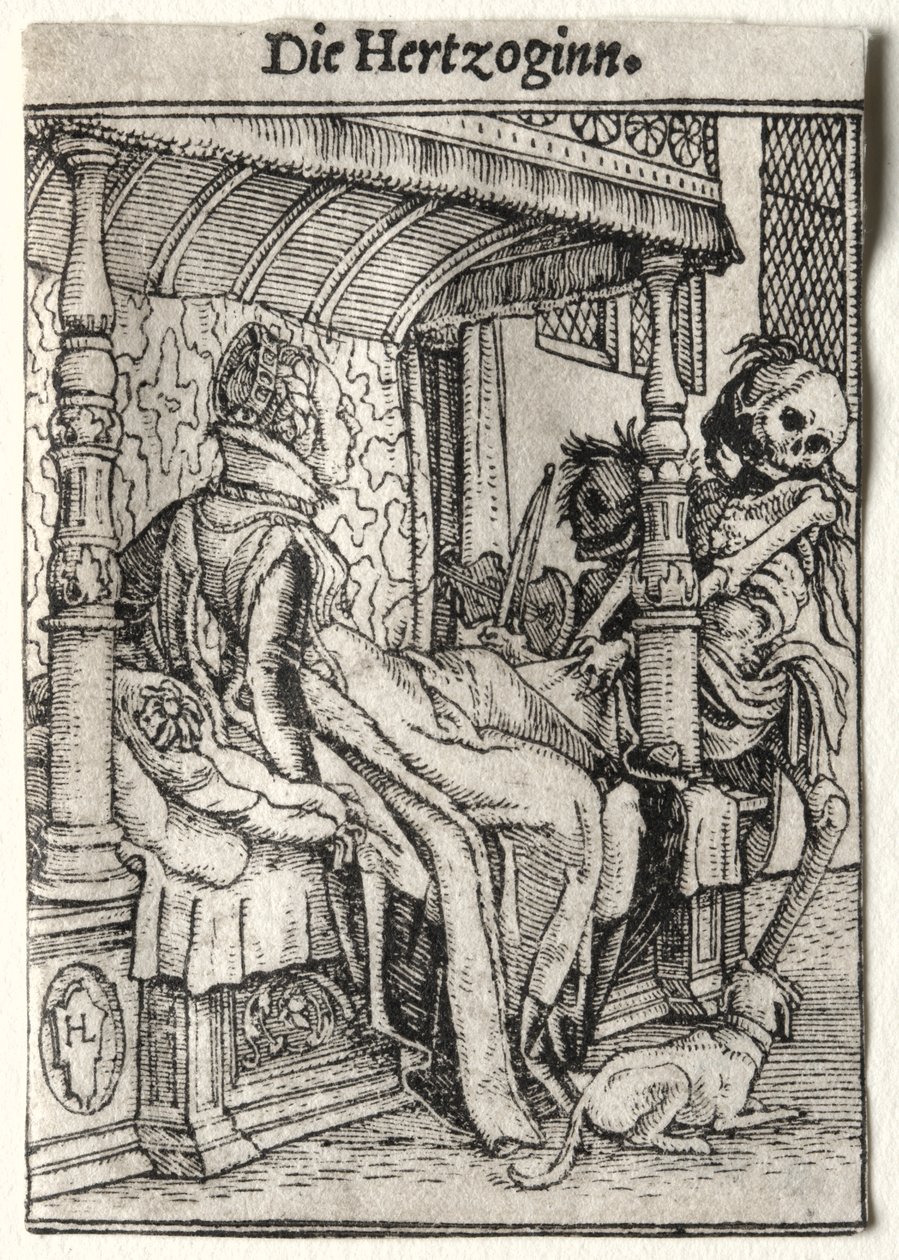 Taniec Śmierci: Księżna autorstwa Hans Holbein