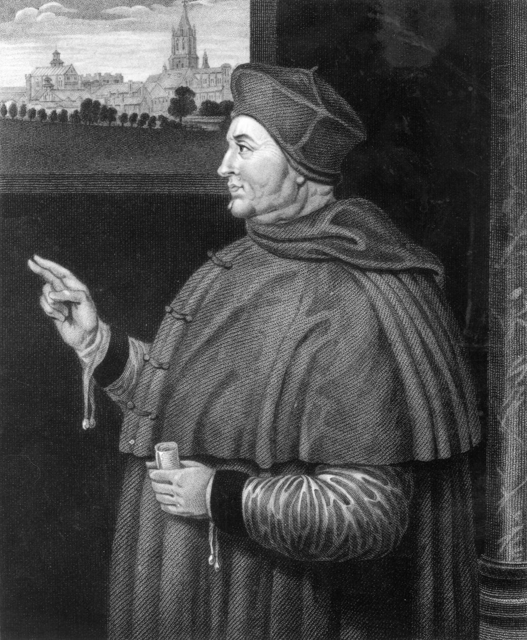 Kardynał Thomas Wolsey (grafika) autorstwa Hans Holbein der Jüngere