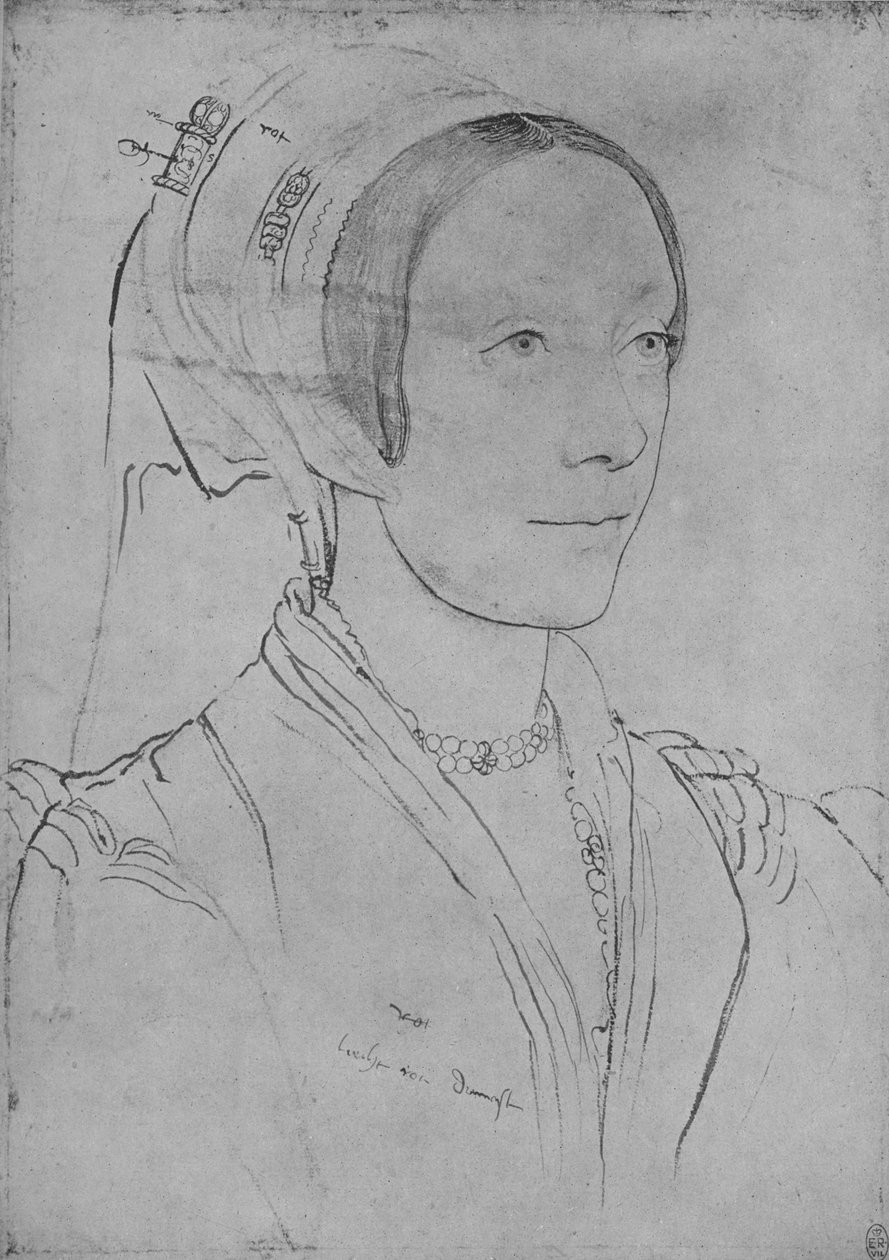 „Pani: Nieznana”, c1532-1543 1945 autorstwa Hans Holbein der Jüngere