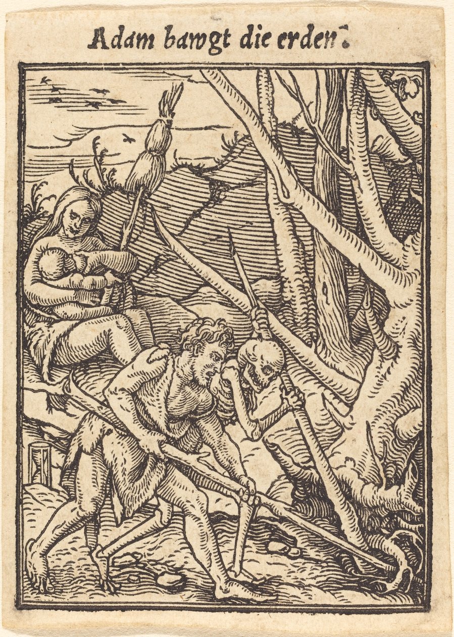 Adam kołysze ziemię. autorstwa Hans Holbein der Jüngere