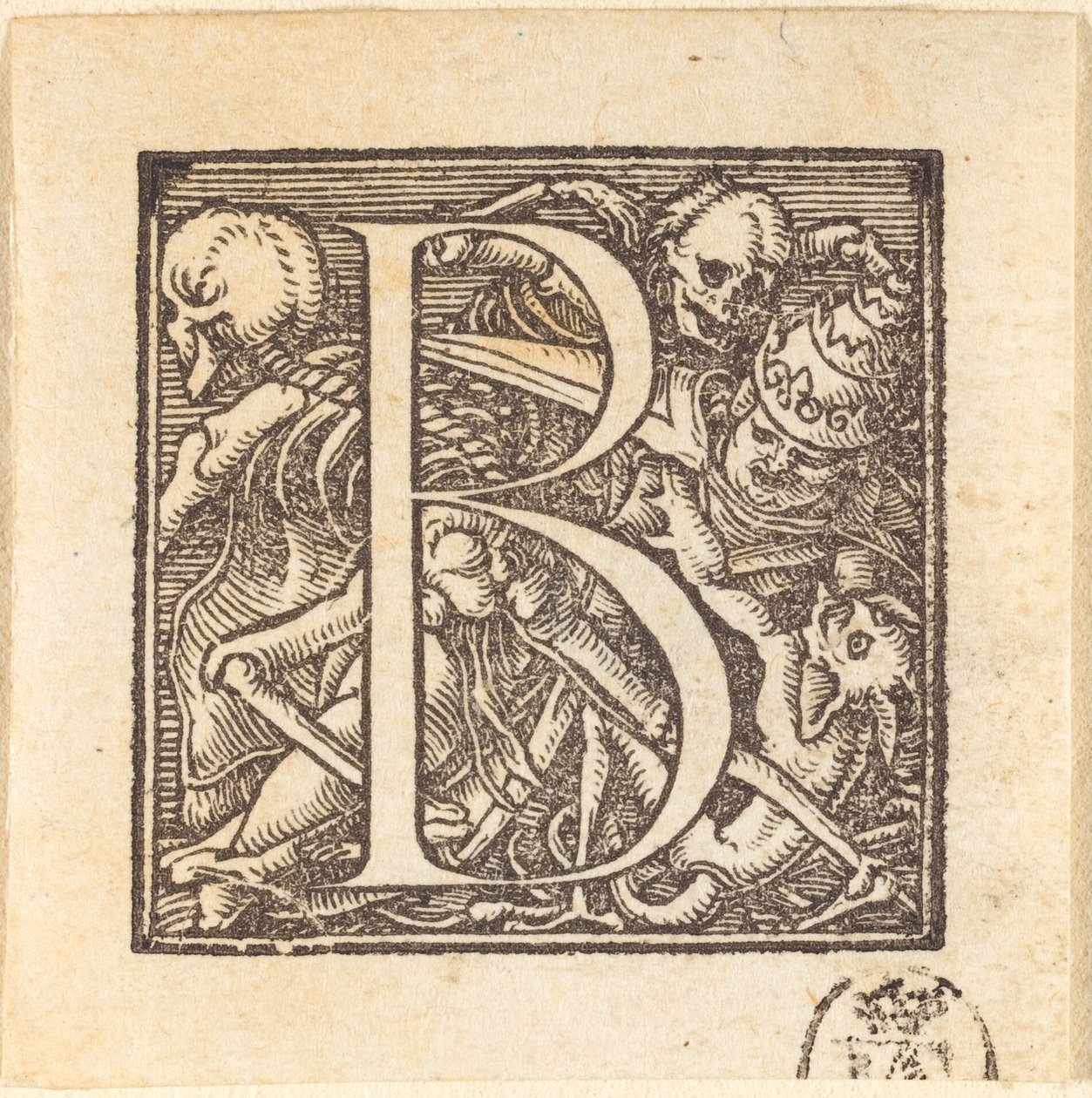 Litera b. autorstwa Hans Holbein der Jüngere