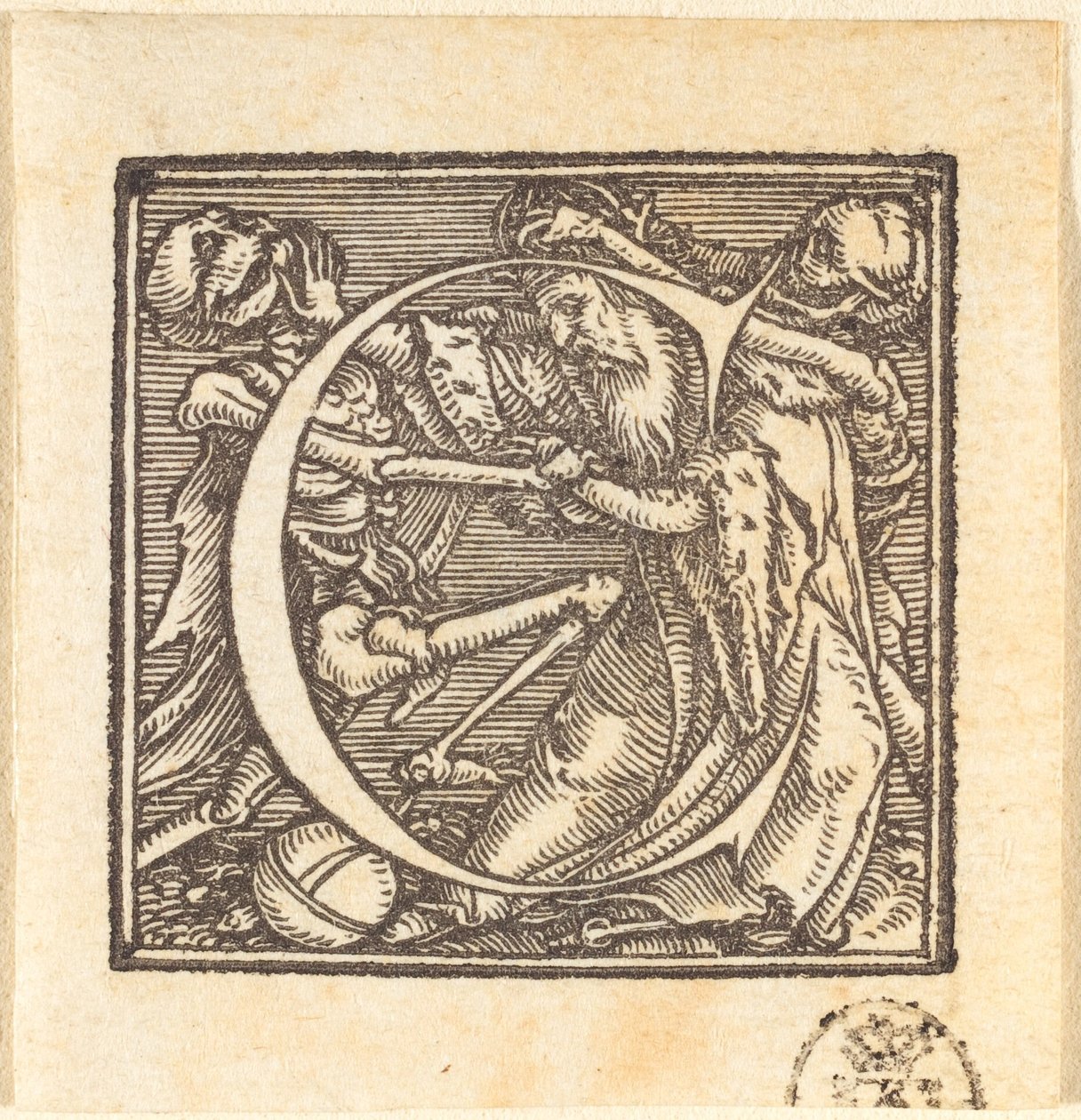 Litera C. autorstwa Hans Holbein der Jüngere