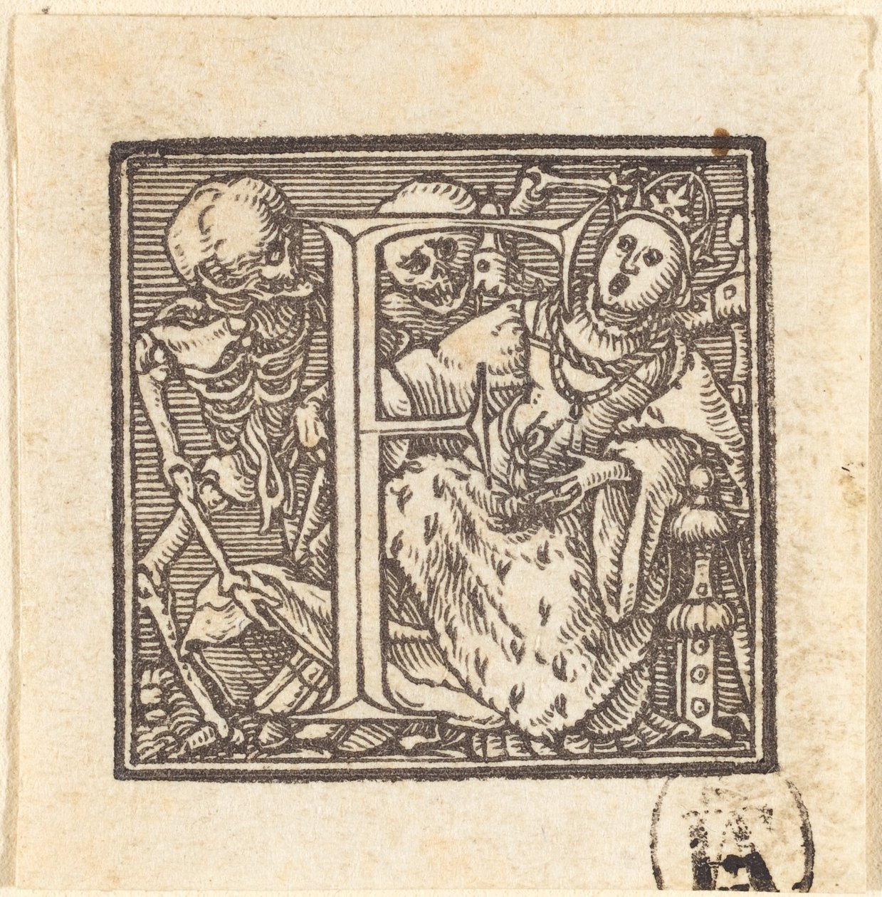Litera F autorstwa Hans Holbein der Jüngere