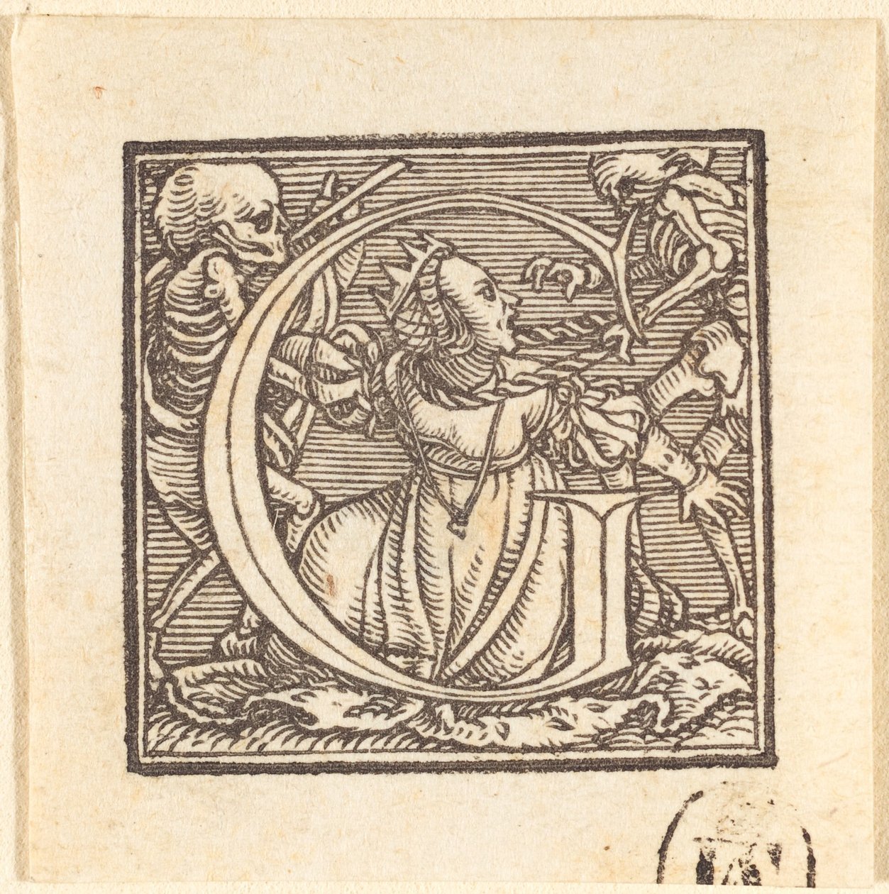 Litera G. autorstwa Hans Holbein der Jüngere