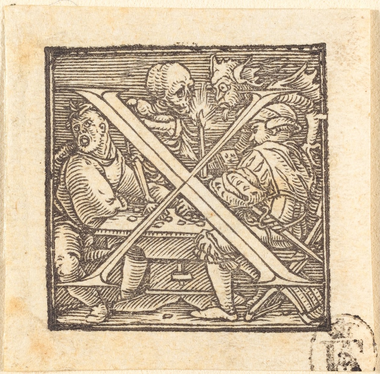 Litera X. autorstwa Hans Holbein der Jüngere