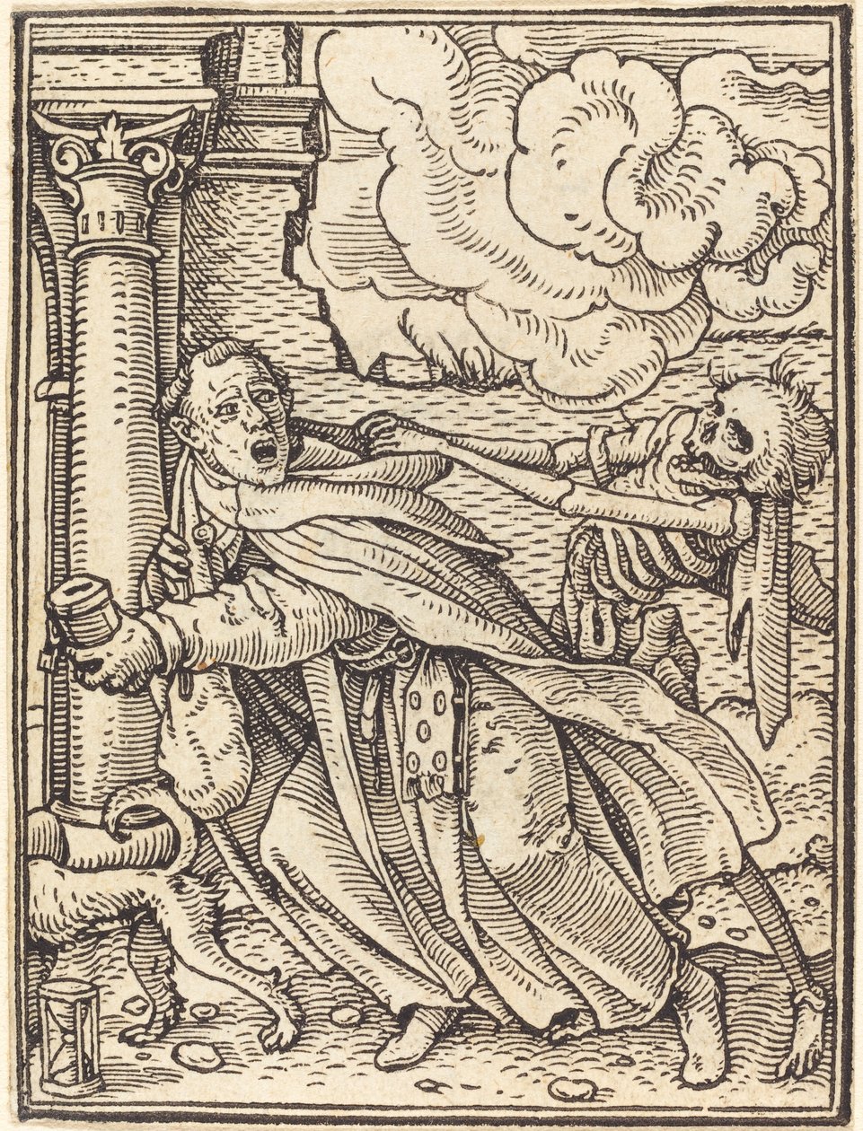 Zakonnik żebrzący. autorstwa Hans Holbein der Jüngere