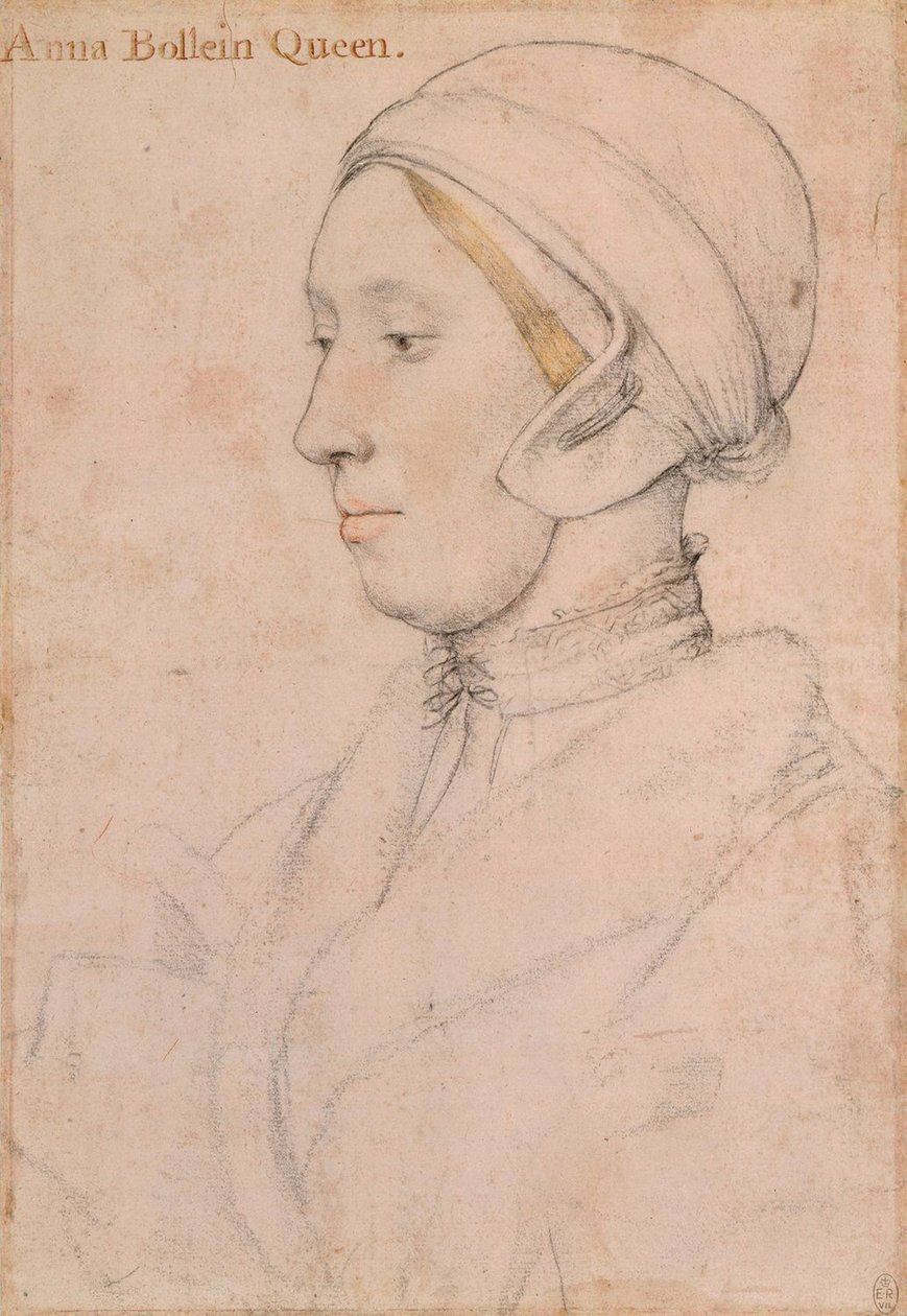 Nieznana Lady Anna Boleyn, 1536 autorstwa Hans Holbein der Jüngere