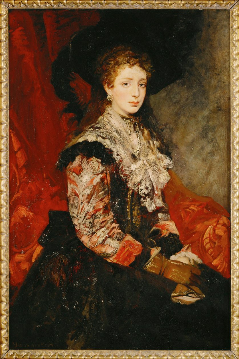 Clothilde Beer ... (obraz na płótnie) autorstwa Hans Makart