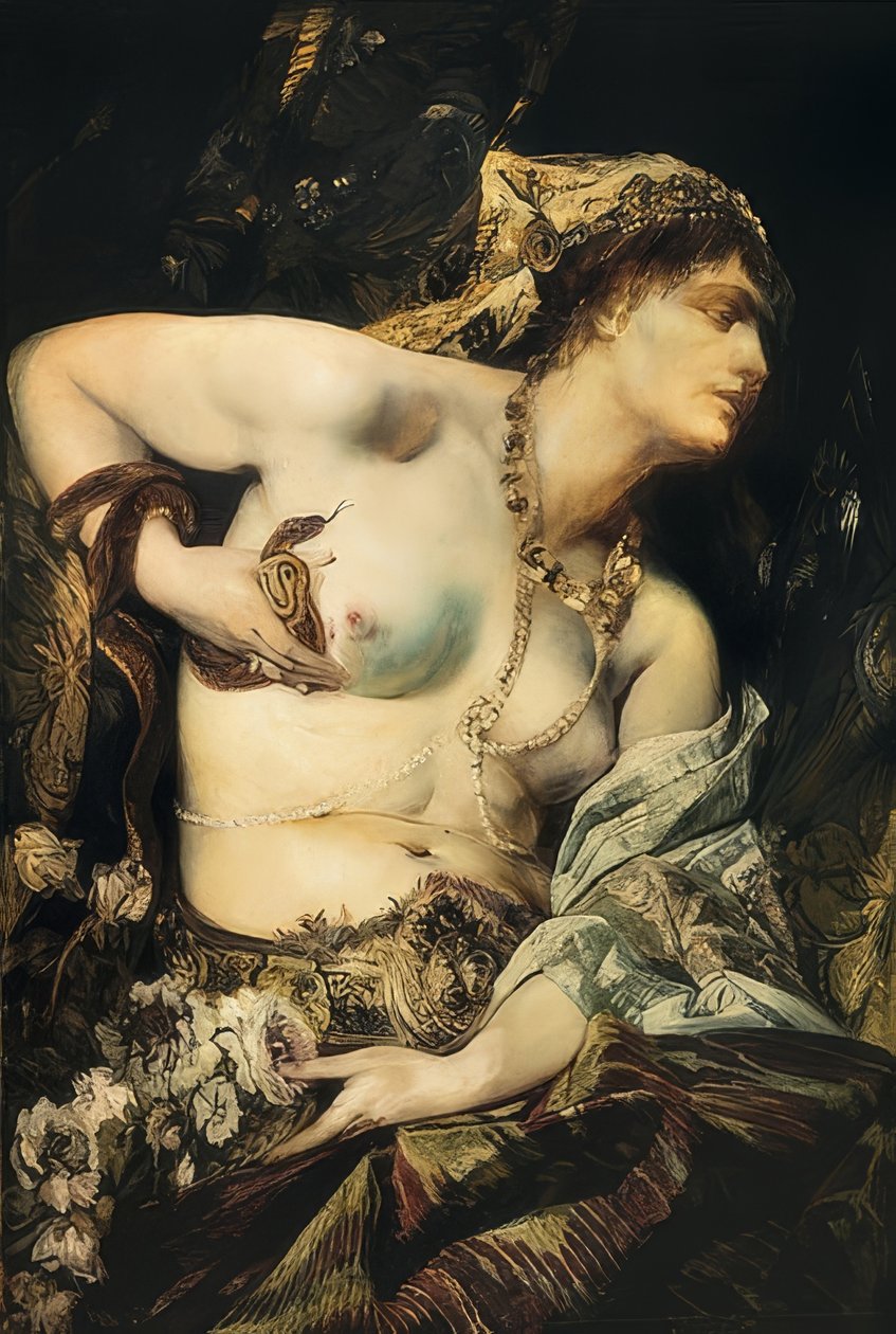 Śmierć Kleopatry. 1875 autorstwa Hans Makart