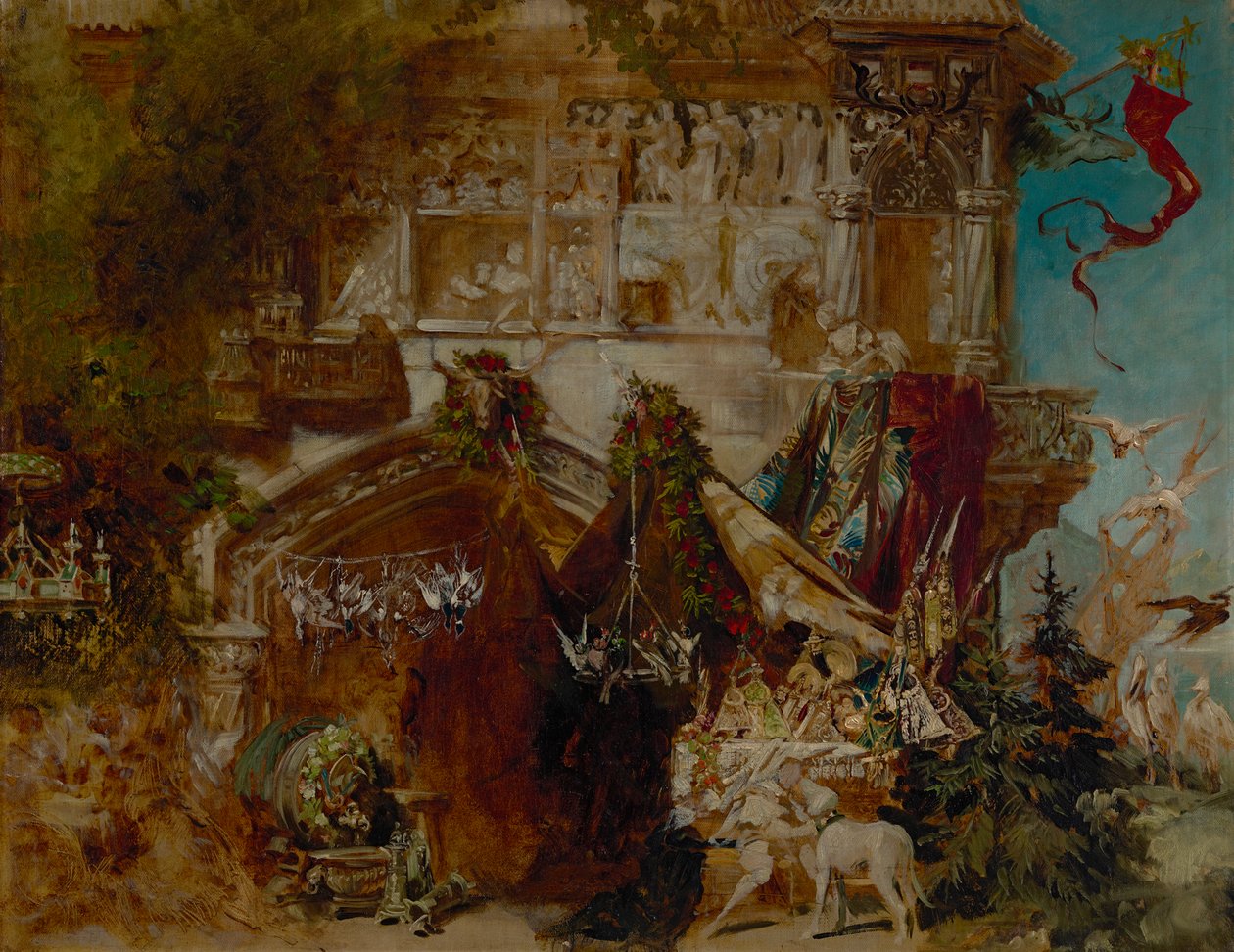 Zamek myśliwski autorstwa Hans Makart