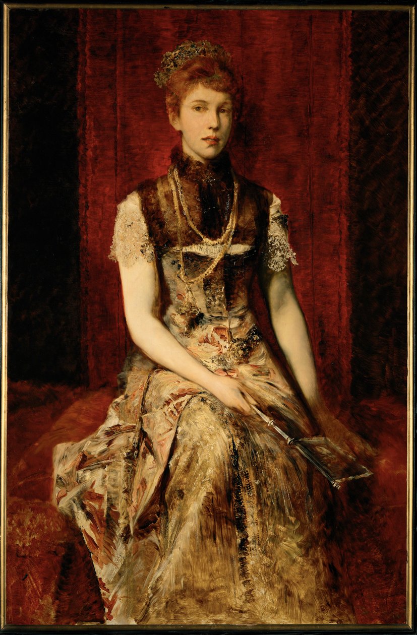 Dora Fournier-Gabillon ... (obraz na drewnie) autorstwa Hans Makart