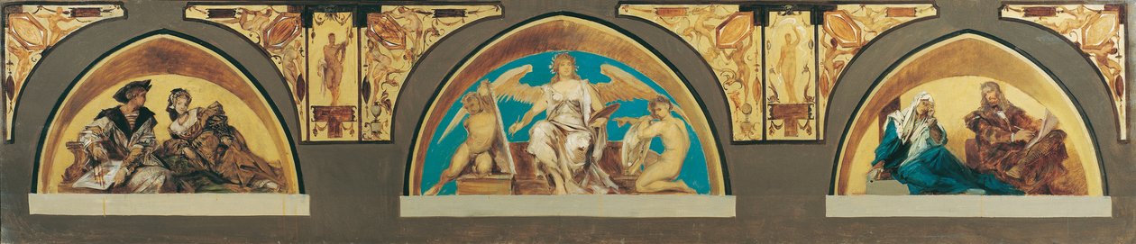 Holbein, Alegoria Malarstwa, Dürer autorstwa Hans Makart