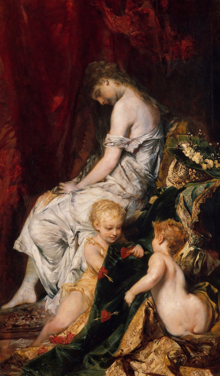 Sen po balu. autorstwa Hans Makart