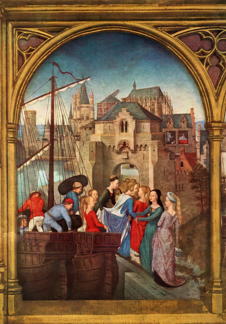 Przyjazd do Kolonii, 1489. autorstwa Hans Memling