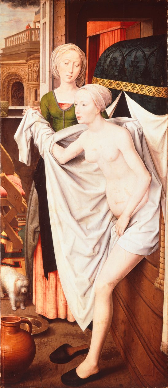 Batszeba w swojej łaźni, ok. 1485 (malarstwo) autorstwa Hans Memling