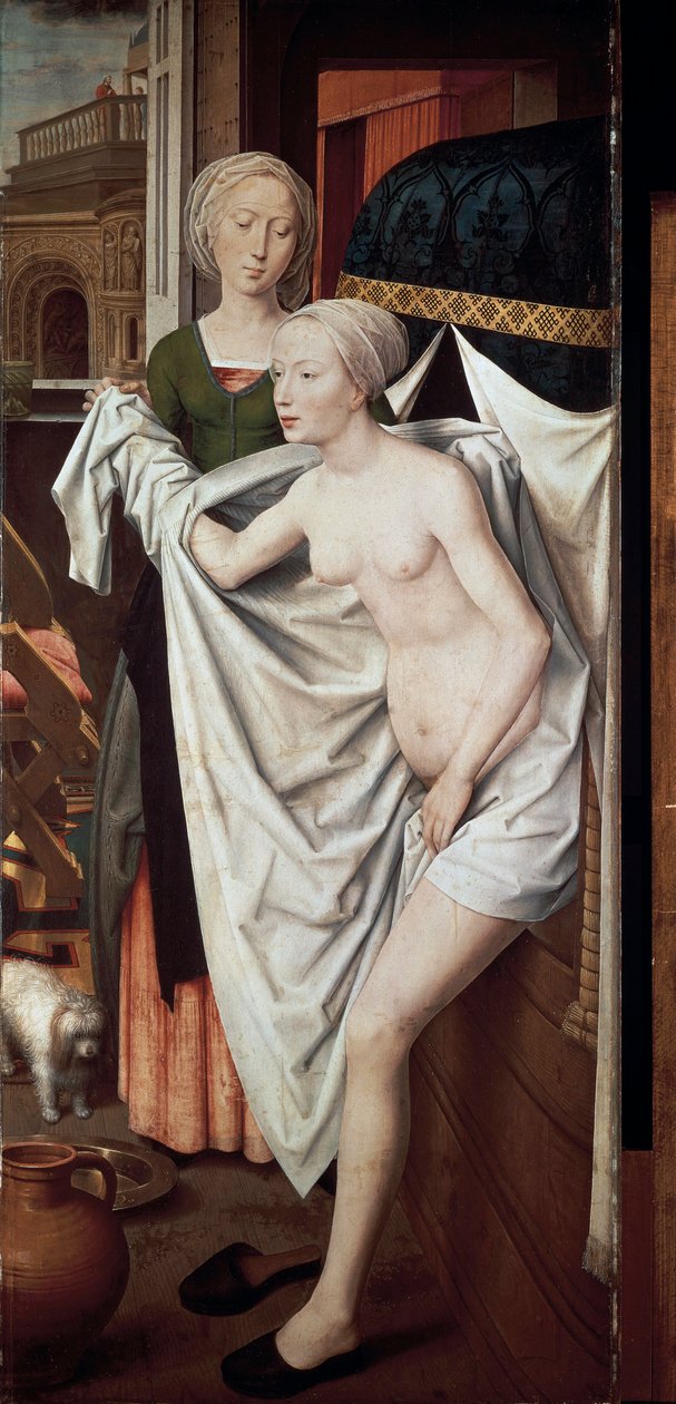Batszeba w swojej łaźni, ok. 1485 (malarstwo) autorstwa Hans Memling
